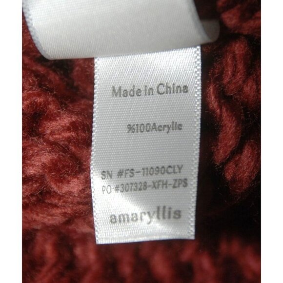 Amaryllis Ladies Chunky Knit PullovSweater Size XL Pullover Casual Cozy Oversize - Picture 7 of 8